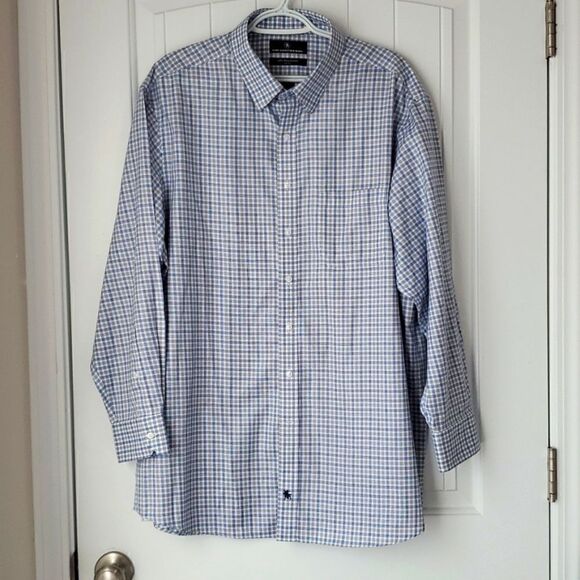 Hart Schaffnet Marx mens shirt, size 17.5/34 - Picture 1 of 5